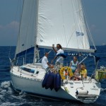 Family sailing with the RYA