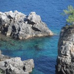 Rocky cove RYA in Greece