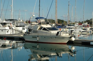 RYA Training boat Nizinski close up