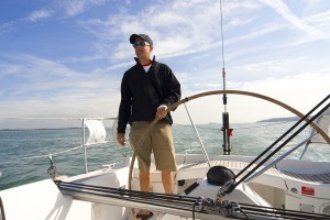 RYA Skipper at the helm